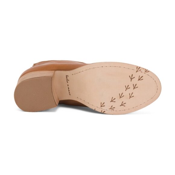 NEW BEEK Made In Mexico Leather Pheasant Booties in Cognac for women 825 13m8 - Picture 7 of 8